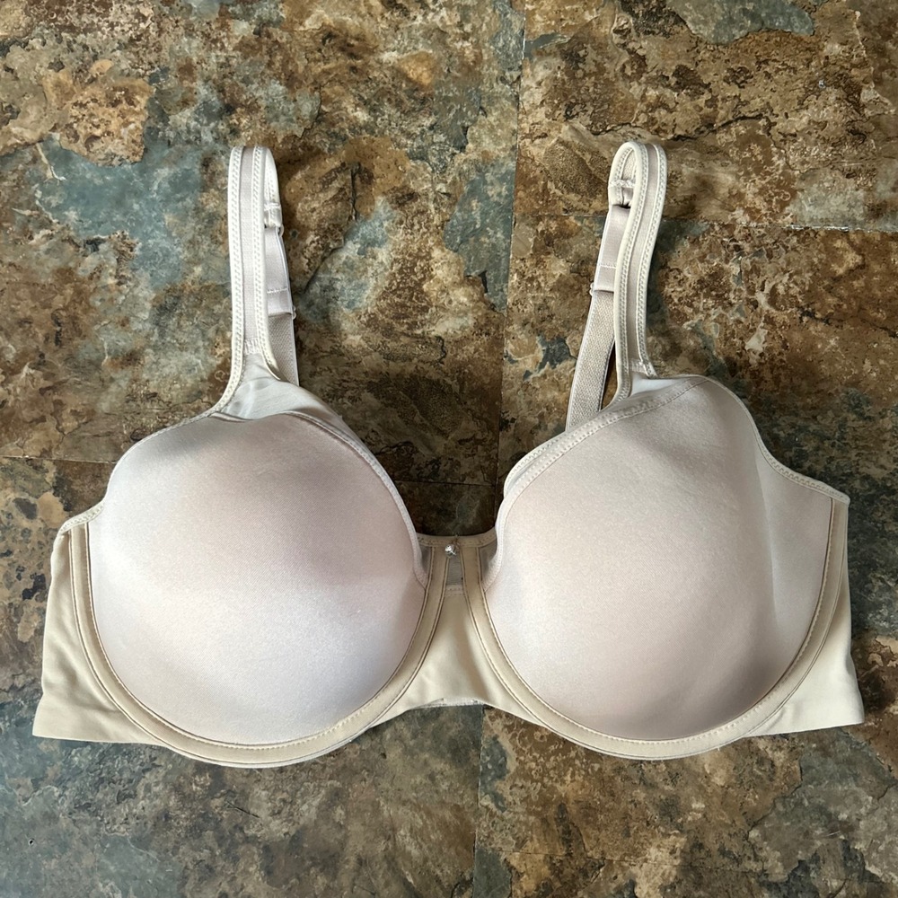 Bali Lightly Lined Bra Womens Size 40C Tan Brown Underwire Back Closure